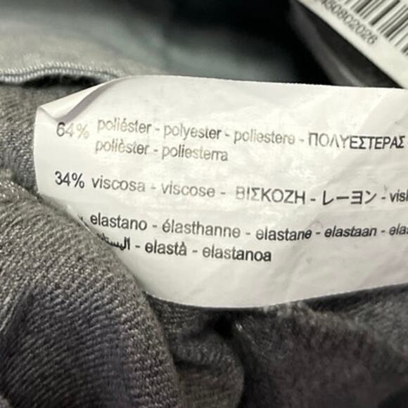 Zara Women's Gray High Waist Straight Tapered Leg Trousers Dress Pants Size S - Picture 5 of 5